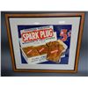 Image 1 : FRAMED SPARK PLUG TOBACCO ADVERTISING