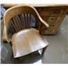 Image 5 : VINTAGE OAK DESK  CHAIR