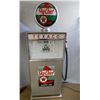 Image 8 : BENNETT GAS PUMP RESTORED TO TEXACO FIRE CHIEF METAL GLOBE  REPRO LENSES LIGHTS UP  LOCATION: LOWER 