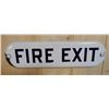 Image 1 : FIRE EXIT SSP SIGN 11" X 3"  HANGER HOLE WEAR  LOCATION: UPPER OFFICE