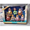 Image 2 : LOT OF SNOW WHITE COLLECTIBLES DISNEY SNOW WHITE DOLL & 7 DWARF DOLLS   WISTLE WHILE YOU WORK FRAMED