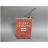 EARLY IMPERIAL ESSO 3 STAR RIBBED GASOLINE CAN CORRECT SPOUT  SOLDERED SPOUT & HANDLE  SURFACE RUST 