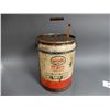Image 2 : 1941 IMPERIAL 3 STAR MARVELUBE 5 GALLON CAN EMBOSSED BOTTOM - CORRECT CAP - SOME WEAR  LOCATION: LOW