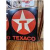 Image 1 : TEXACO S/S PLASTIC EMBOSSED SIGN