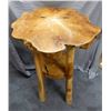 Image 1 : TEAK ROOT TABLE SOME FADING ON  TOP  32 1/2" X 28" X 44"  LOCATION: GENERAL STORE