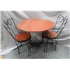 Image 1 : ICECREAM PALOR TABLE & 2 CHAIRS SOLID SEATS  LOCATION: LOWER LEFT