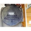 Image 2 : PUBLIC TELEPHONE PAINTED METAL FLANGE SHOWS FADING  26" X 24 1/4"  LOCATION: LOWER LEFT