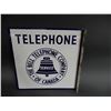 Image 2 : BELL TELEPHONE COMPANY OF CANADA PORC FLANGE 18" X 18"  LOCATION: LOWER LEFT