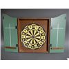 Image 2 : ROYAL ARMS DART BOARD CABINET SOME WEAR  LOCATION: LOWER RIGHT