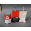 Image 3 : LOT OF TEXACO 4 CANS  2 OIL BOTTLES