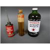 Image 4 : LOT OF TEXACO 4 CANS  2 OIL BOTTLES