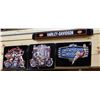 Image 1 : GROUP OF 3 SST HARLEY-DAVIDSON SIGNS  PUSH BAR