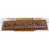 Image 1 : FOR SALE HERE THE GLOBE  MAIL 1950 SST SIGN