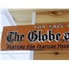 Image 2 : FOR SALE HERE THE GLOBE  MAIL 1950 SST SIGN