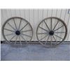 Image 1 : 2 MASSEY HARRIS  WAGON WHEELS