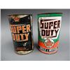 Image 2 : LOT OF 2 SUPERDUTY MOTOR OIL IMP QT CANS BOTH SHOW WEAR, ONE NO LID SUPERTEST ROOM LOCATION: SUPERTE
