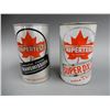 Image 1 : LOT OF 2 FULL SUPERTEST IMP QT CANS TRANSMISSION FLUID  SUPER SX-3 MOTOR OIL  EMBOSSED TOPS SUPERTES