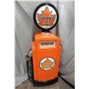 Image 1 : BENNETT ECO GAS PUMP RESTORED TO SUPERTEST PROFESSIONAL RESTORATION -WITH KEYS - METAL BODY GLOBE WI