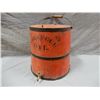 Image 1 : KEROSENE OIL WOODEN 6 GALLON BARRELL WITH SPOUT & CORRECT CAP UPPER RIGHT LOCATION: UPPER RIGHT