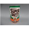 Image 1 : SUPERTEST SUPERDUTY MOTOR OIL IMP QT CAN BILINGUAL - EMBOSSED TOP - FULL - SURFACE RUST LOCATION: SU