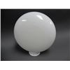 Image 2 : MILKGLASS GLOBE 12" X 12 1/2" - NO LOGO LOCATION: SUPERTEST ROOM