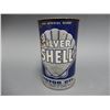 Image 2 : SILVER SHELL MOTOR OIL IMP QT CAN EMBOSSED TOP - SOME WEAR LOCATION: LOWER LEFT