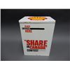 Image 1 : SHELL WALL MOUNT CONTEST BOX "SHARE IN CANADA" CONTEST -  8 1/4" X 6 1/4' X 11" GOOD GRAPHICS LOCATI