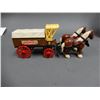 Image 2 : LOT OF 3 SHELL COLLECTIBLES ERTL HORSE DRAWN WAGON BANK - SHELLTOX SPRAYER -  EAGLE SAFETY GALLON FU