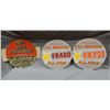 Image 1 : LOT OF 3 FIRESTONE CARDBOARD TIRE INSETS ALL SEASON FR721 ALL SEASON FR480 ROCK SOLID PERFORMANCE/RO