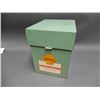 Image 1 : SHELL TIN FILING CABINET ST.THOMAS METAL SIGNS LTD. - 12 1/4" X 9 3/4" X 12  3/4" -  STAINING LOCATI