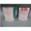 Image 2 : LOT 2 SHELL ANTI-FREEZE IMP GAL CANS BILINGUAL- DENTING & SOME WEAR LOCATION: LOWER LEFT