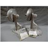 Image 2 : 2 WHITE METAL WALL SCONCES WITH HARDWARE NOS  10" X 7" X 13" UPPER LEFT LOCATION: UPPER LEFT