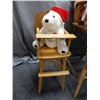 Image 2 : LOT OF 3 EARLY HIGHCHAIRS  WITH STUFFED ANIMALS  LOCATION: GENERAL STORE