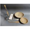 Image 1 : LOT OF GENERAL STORE ITEMS DOUGH MIXER, WOODEN BOWLS, WOODEN PADDLES & PIN-IT  SKIRT MARKER LOCATION