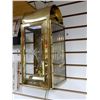 Image 3 : BRASS CARRIAGE LANTERN ETCHED GLASS - ELECTRIFIED - GOOD CONDITION LOCATION: LOWER LEFT