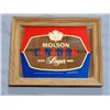 Image 2 : LOT OF 2 MOLSON CANADIAN FRAMED MIRRORS LAGER 14 1/4" X 11 1/4" ON DRAUGHT 17" X 20 1/2" UPPER LEFT 