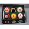 Image 1 : TEXACO LIMITED EDITION SET OF 6 BASEBALLS WITH CERTIFICATE OF AUTHENTICITY & BOX UPPER RIGHT LOCATIO