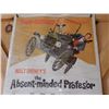 Image 2 : WALT DISNEY DOUBLE FEATURE MOVIE POSTER ABSENT MINDED PROFESSOR & SHAGGY DOG  36" X 14 1/2" UPPER OF