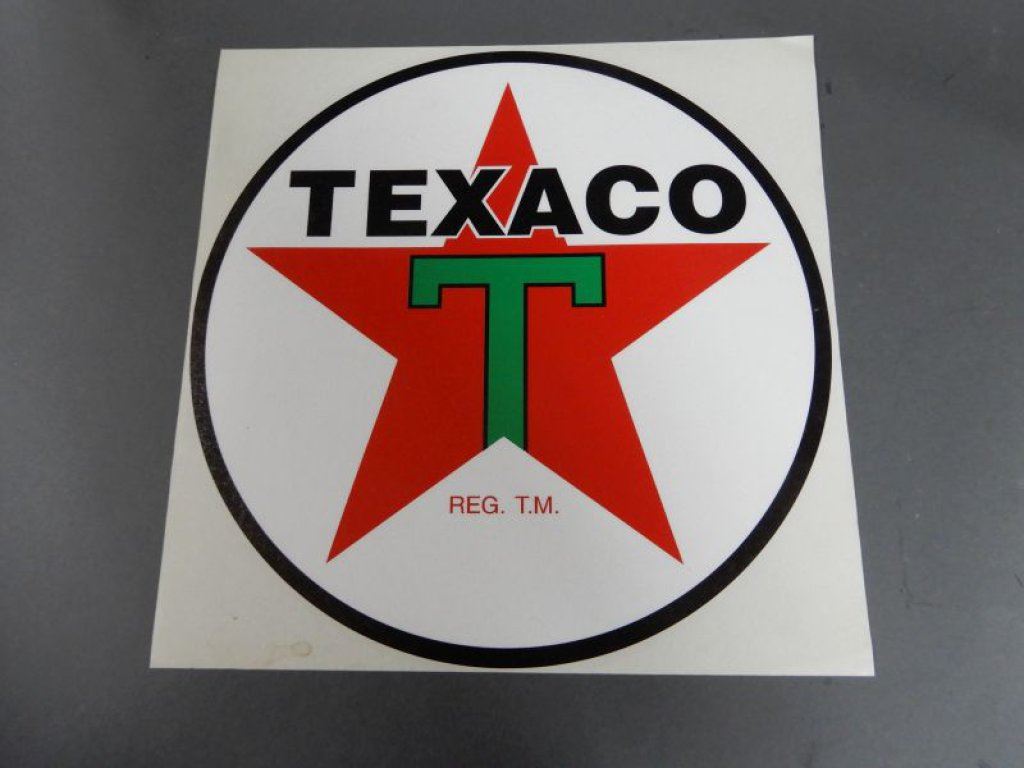 LOT OF 6 TEXACO STICKERS & DECAL VARIOUS SIZES LOCATION: GENERAL STORE