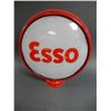 Image 1 : ESSO GAS PUMP GLOBE METAL BODY - 15" LENSES - GOOD CONDITION LOCATION: LOWER LEFT