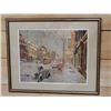 Image 1 : WINTER ON QUEEN STREET EAST FRAMED PRINT  UPPER RIGHT LOCATION: UPPER RIGHT