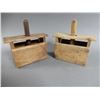 Image 2 : LOT OF 4 DAIRY COLLECTIBLES 2 WOODEN BUTTER MOLD - SEPRATOR BUTTER WRAPPER  SWEABURG, ONT - CHATEAU 