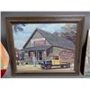 Image 2 : LOT OF 3 COCA-COLA PICTURES FRAMED SMITH'S GROCERY STORE 2 EARLY FILLING STATIONS - KAY LAMB SHANNON
