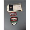 Image 3 : LOT OF TEXACO COLLECTIBLES 2 EMBROIDERED PATCHES - HAT -CONVENTION SURVIVAL  KIT COMPLIMENTS OF FIRE