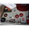 Image 2 : LARGE ASSORTMENT OF TEXACO ITEMS FIRE CHIEF CARDBAIORD HELEMT - HAT - PLASTIC VISOR  - MATCH BOX - S