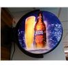 Image 2 : BUD LIGHT LIGHT-UP WALL MOUNT SPINNER WORKING - 21" X 23" X 8" LOCATION: LOWER LEFT
