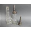 Image 1 : LOT OF 2 OIL BOTTLES BOE MFG CO MINNEAPOLIS, MINN EMBOSSED QT BOTTLE  WITH THE MASTER EMBOSSED SPOUT