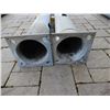 Image 2 : LOT OF 2 GALVANIZED UTILITY POLES WITH SWITCHES - 15" X 15" X 180"