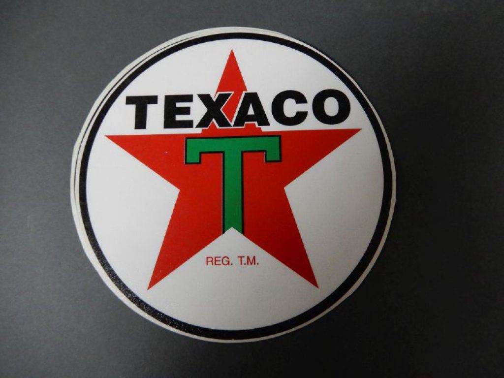 ASSORTMENT OF TEXACO STICKERS & DECALS VARIOUS SIZES & LOGOS LOCATION ...