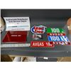 Image 1 : ASSORTMENT OF AVGAS STICKERS & DECALS VARIOUS SIZES LOCATION: LOWER BACKROOM